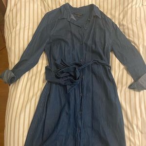 Banana republic button down denim dress - 8